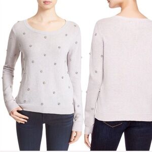 Joie Myron C Embellished Wool/Cashmere Sweater